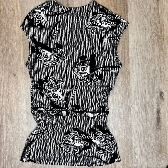Anthropologie Deletta black white top - Picture 7 of 8